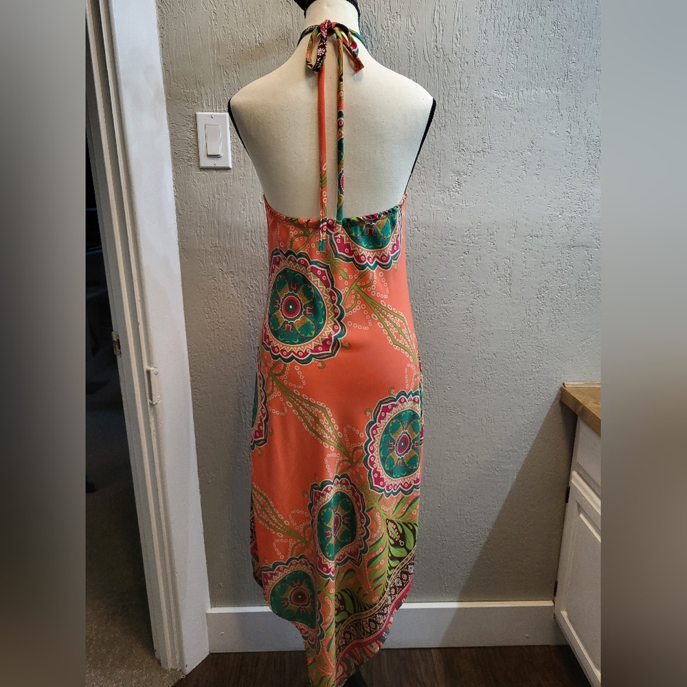 Boho Halter Style Sundress with Mandala Print - Picture 3 of 7
